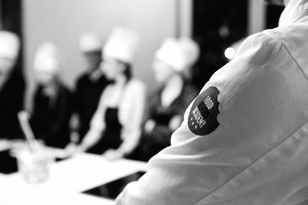 Fotografo Eventi Esclusivi Gilead FoodGeniusAcademy Un dettaglio del logo Food Academy