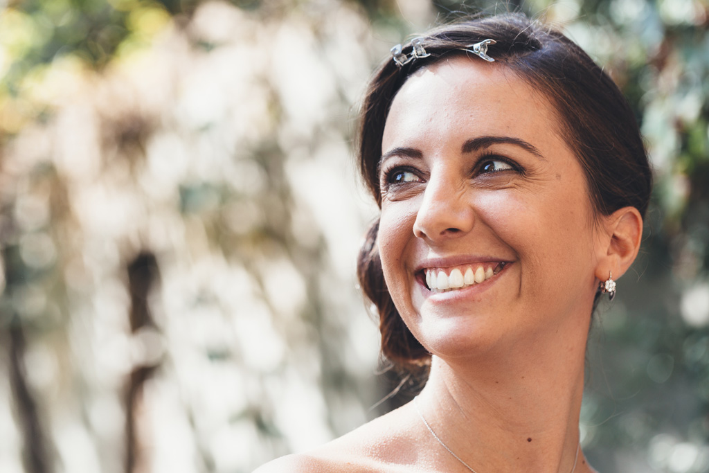 Fotografo Matrimonio Pavia Silvia ha un sorriso rassicurante prima del matrimonio