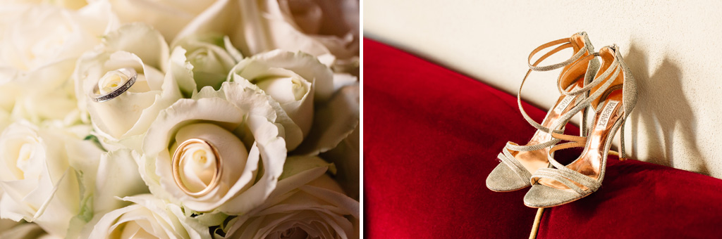 Fotografo Matrimonio Villa Del Cardinale Le inquadrature del bouquet e delle scarpe di Brittney