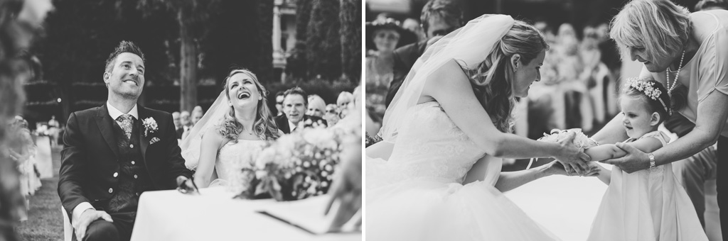 Fotografo Matrimonio Lago di Garda Alcuni momenti di gioia durante la cerimonia colti dal fotografo Alessandro Della Savia