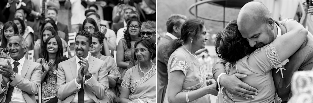 Fotografo Matrimonio Villa Erba Gli ospiti applaudono fragorosamente i due sposi finalmente congiunti dal matrimonio