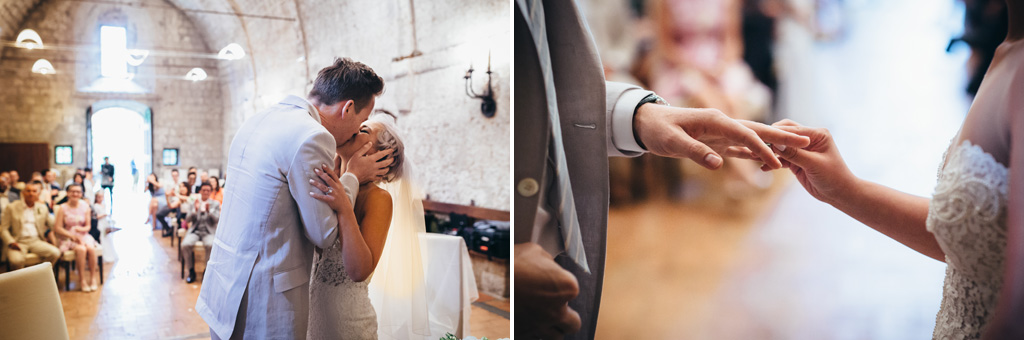 Fotografo Matrimonio Orvieto Lo sposo bacia teneramente la sposa