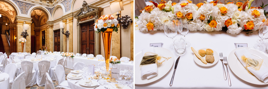Fotografo Matrimonio Villa Erba Alcuni dettagli della tavola apparecchiate per il ricevimento presso Villa Erba