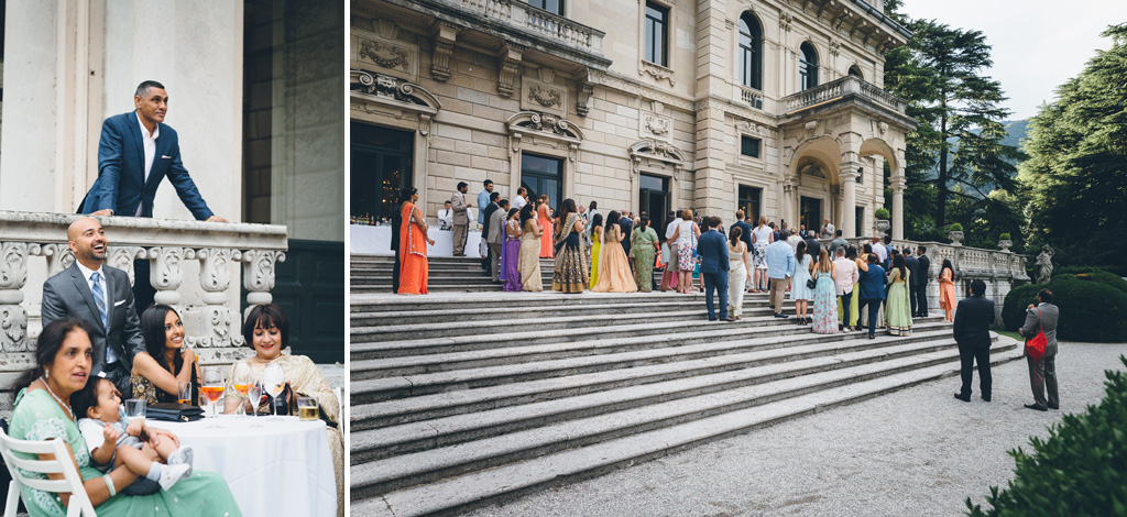 Fotografo Matrimonio Villa Erba Gli ospiti sono impazienti di cominciare il ricevimento dopo la cerimonia di matrimonio