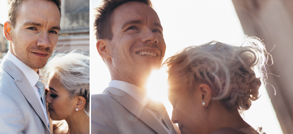 Fotografo Matrimonio Orvieto Due primi piani degli sposi ritratti da Alessandro Della Savia