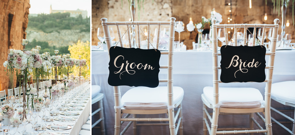 Fotografo Matrimonio Orvieto Una panoramica della tavola imbandita per la festa del ricevimento