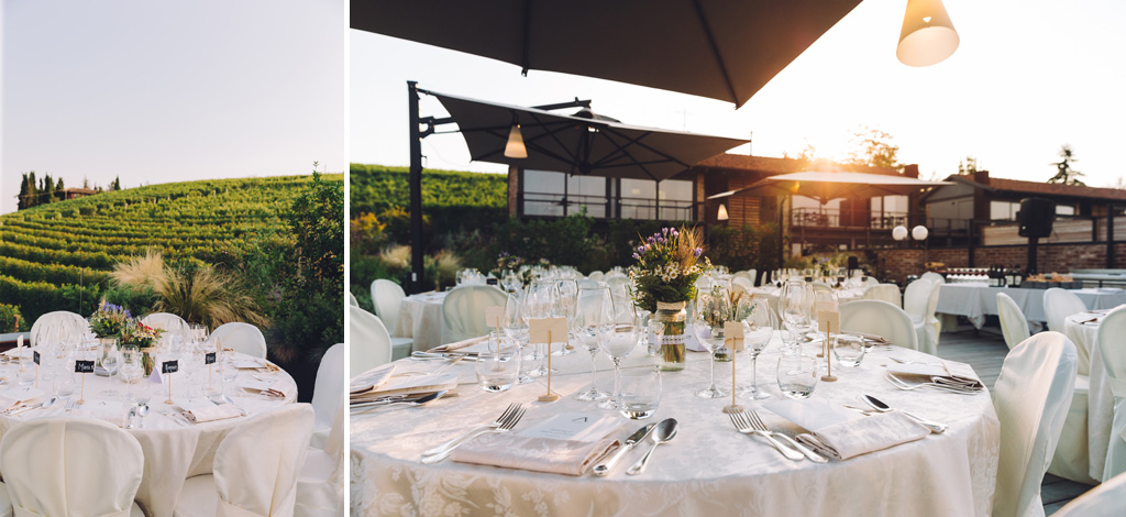 Fotografo Matrimonio Langhe La tavolata del ricevimento