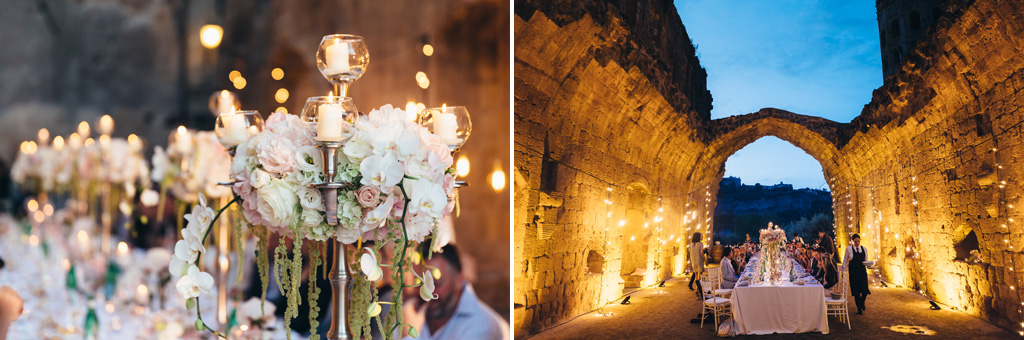 Fotografo Matrimonio Orvieto Un panoramica e un dettaglio della festa del ricevimento a Orvieto