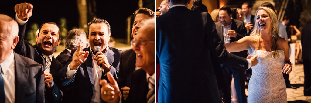 Fotografo Matrimonio Villa Del Cardinale Gli invitati scherzano e danzano durante la festa dopo il ricevimento