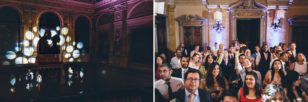 Fotografo Matrimonio Villa Erba Le ombre degli sposi si baciano proiettate sul muro