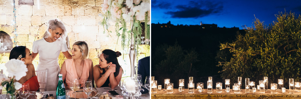 Fotografo Matrimonio Orvieto La sposa chiachiera con gli ospiti durante il ricevimento