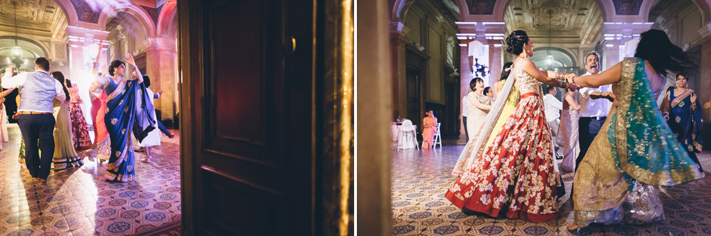 Fotografo Matrimonio Villa Erba Le invitate volteggiano in pista