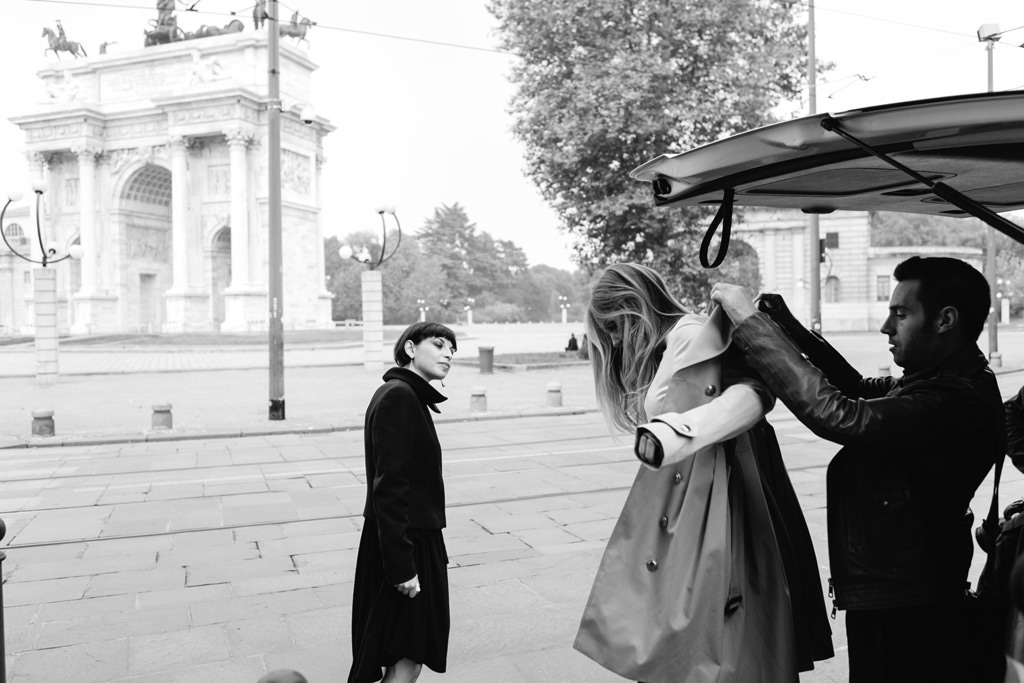 Backstage Chiara Ferragni Burberry The Blonde Salad backstage chiara ferragni burberry the blonde salad