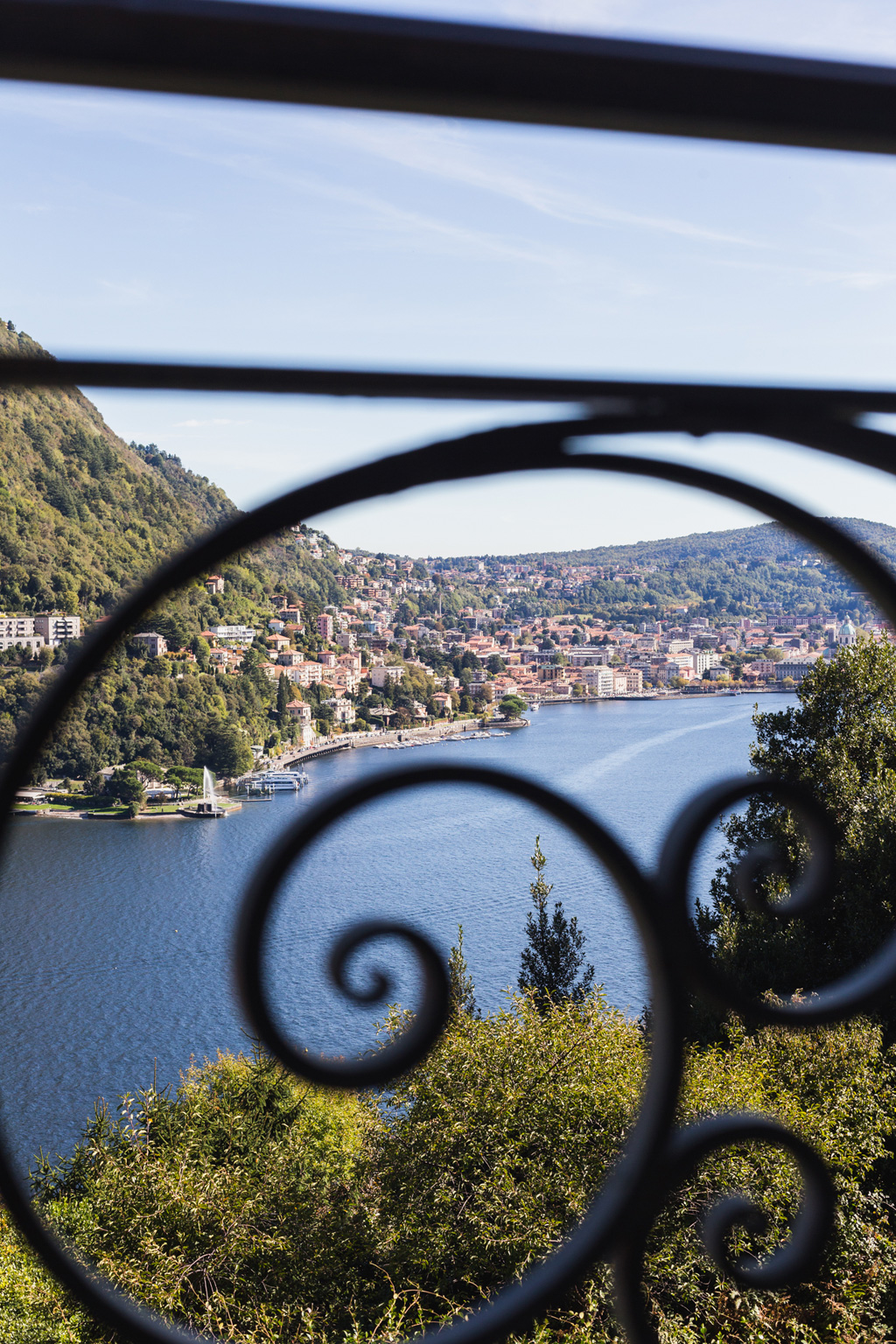 Wedding Photographer Como Lake La vista dalla casa della sposa sul Lago di Como