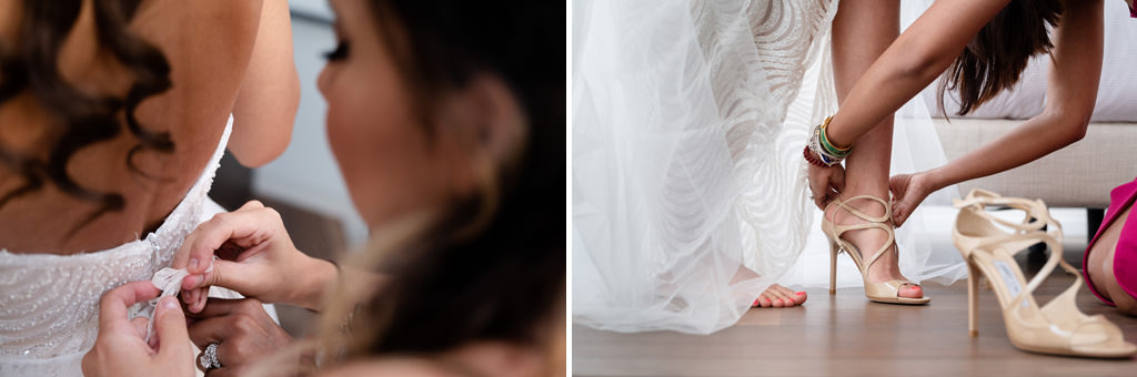 Fotografo Matrimonio Lago di Como Hilton Villa Parravicini Revel Preparazione della sposa all'hotel Hilton di Como
