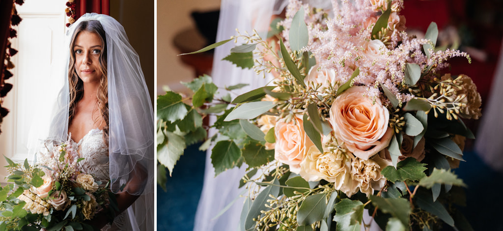 Wedding Photographer Como Lake Villa Pizzo Villa d'Este la sposa e il suo bouquet matrimonio tom e indigo lago di como