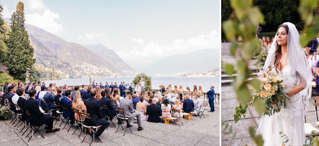 Wedding Photographer Como Lake Villa Pizzo Villa d'Este terrazza cerimonia e sposa matrimonio tom e indigo villa pizzo lago di como
