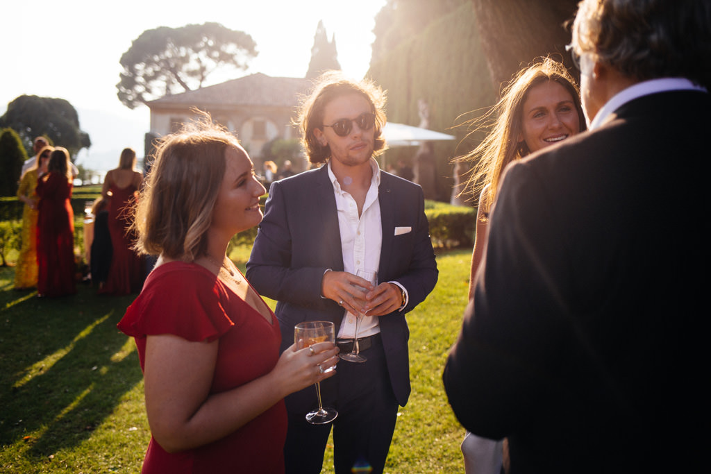 Wedding Photographer Como Lake Villa Pizzo Villa d'Este discorsi invitati al tramonto