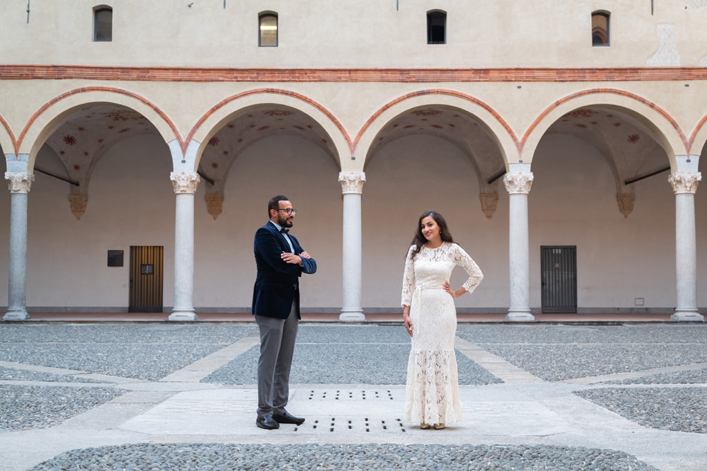 Fotografo Ritratto Coppia Matrimonio Milano Castello Sforzesco fotografo ritratto coppia matrimonio milano castello sforzesco