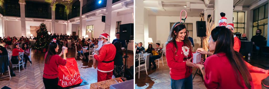 Fotografo Evento Milano Cena Aziendale Filologico Pandora È giunto il momento della distribuzione dei regali