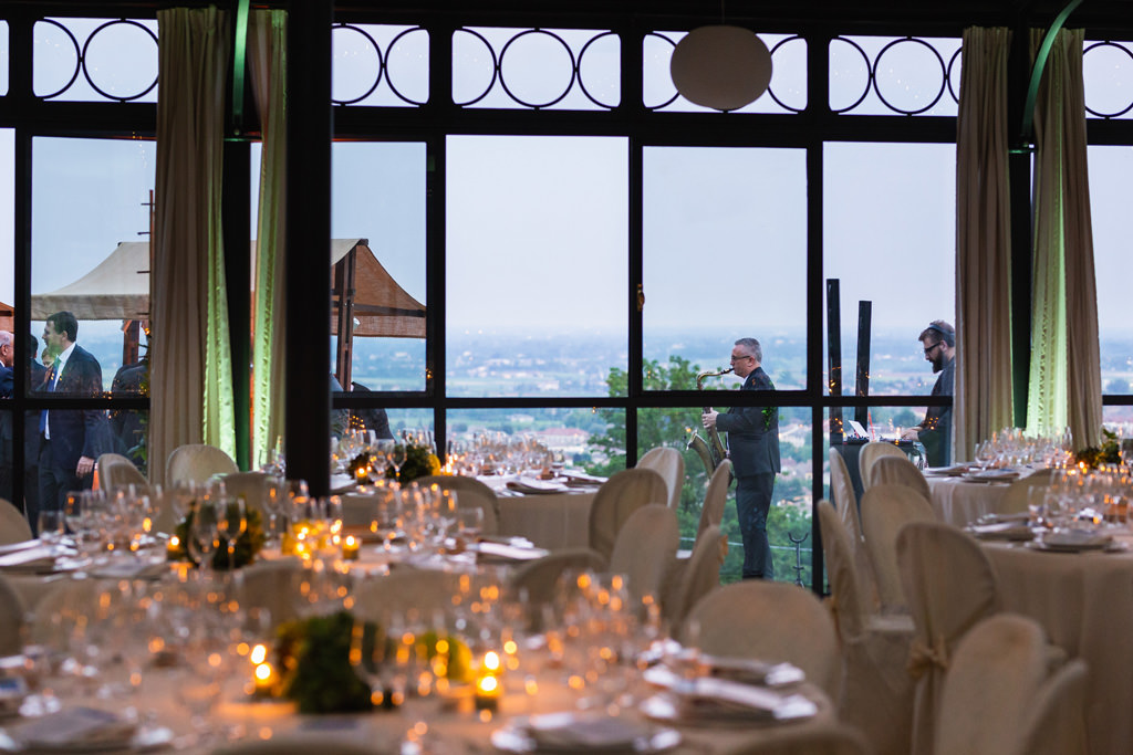 Fotografo Cena di Gala Casa Gobbato Convegno Antitrust Treviso 2 Uno scorcio della Terrazza Serenissima che si affaccia nello splendido paesaggio di Treviso