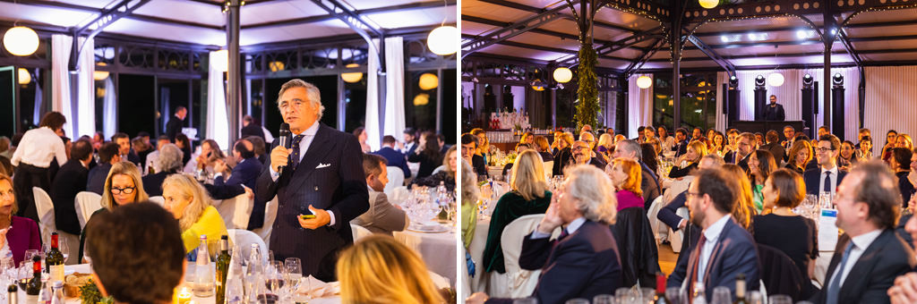Fotografo Cena di Gala Casa Gobbato Convegno Antitrust Treviso 2 L'avvocato Riccardo Raffaelli enuncia un discorso agli ospiti durante la cena di Gala presso la Casa Gobbato