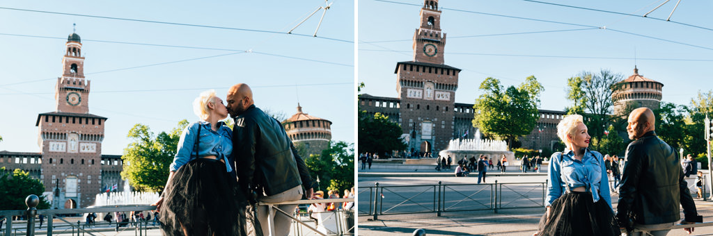 fotografo ritratto coppia milano duomo