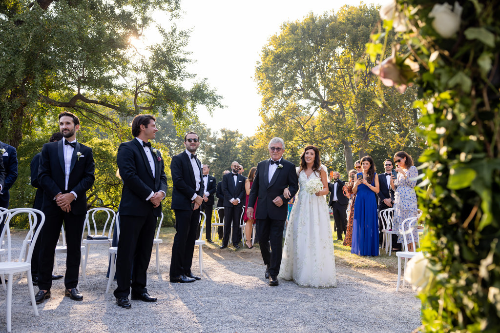 L'arrivo di una sposa sul Lago di Como