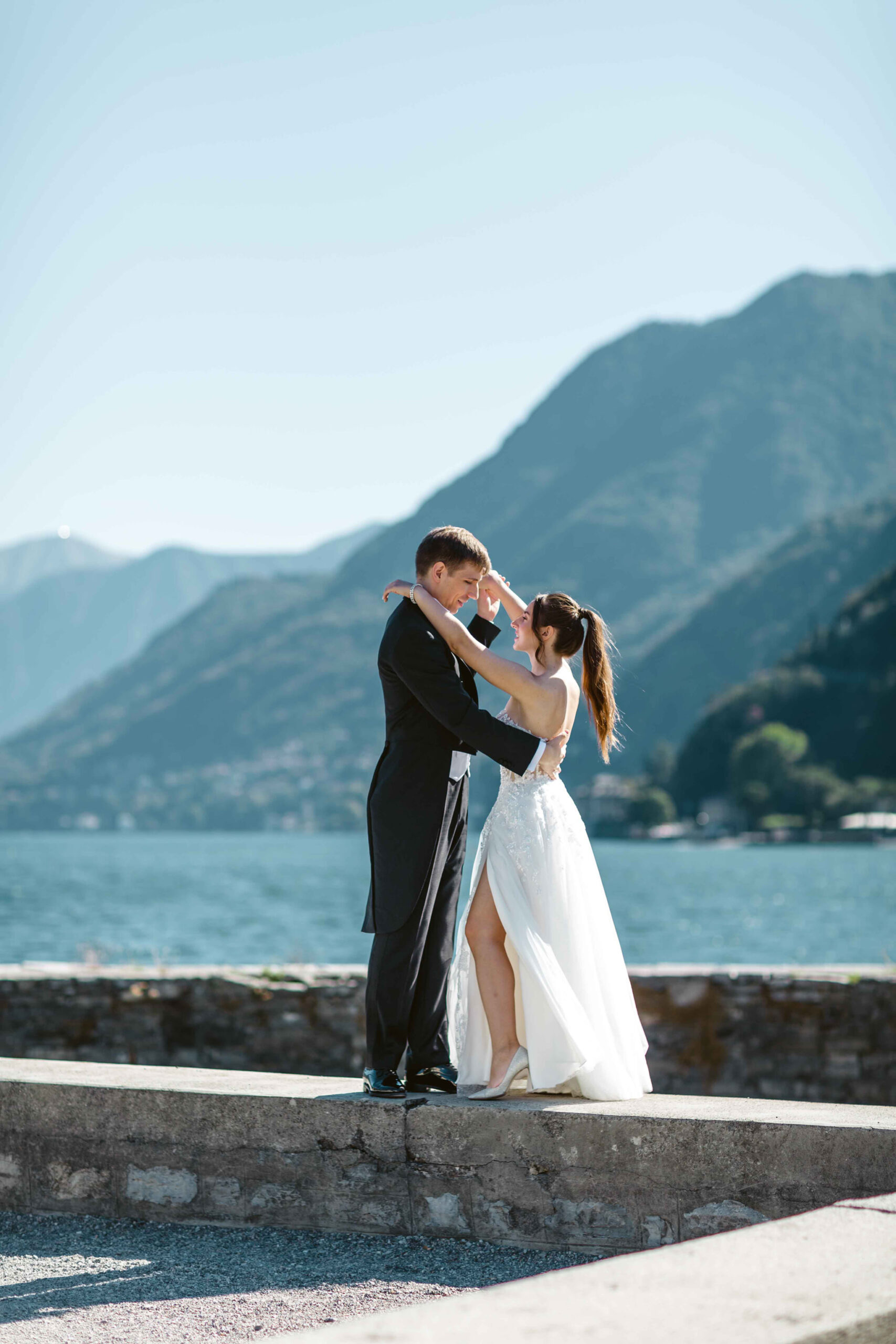 foto ritratto ambientato coppia lago di como