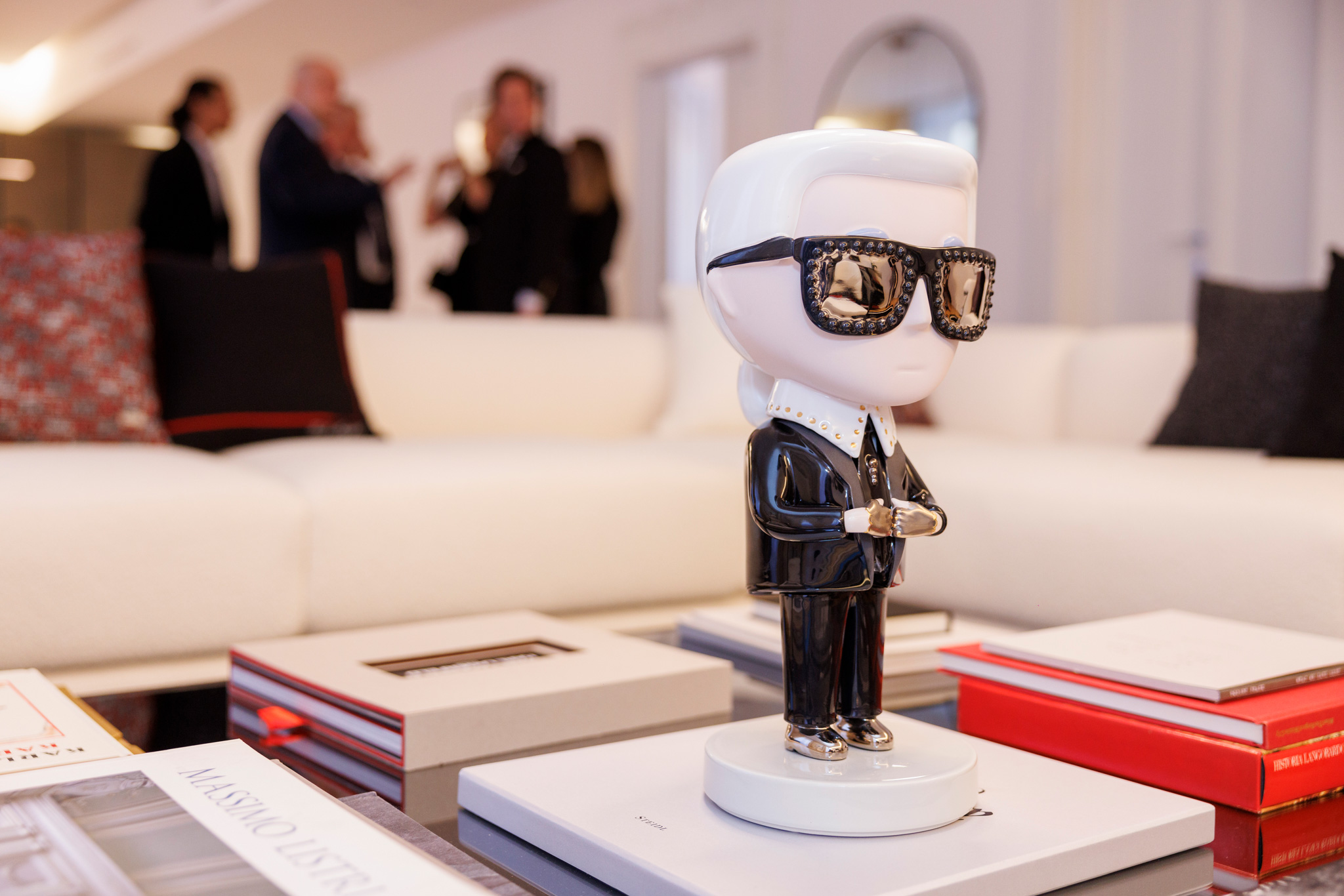 foto evento karl lagerfeld foto dell'esposizione di interior design dell'evento karl lagerfeld