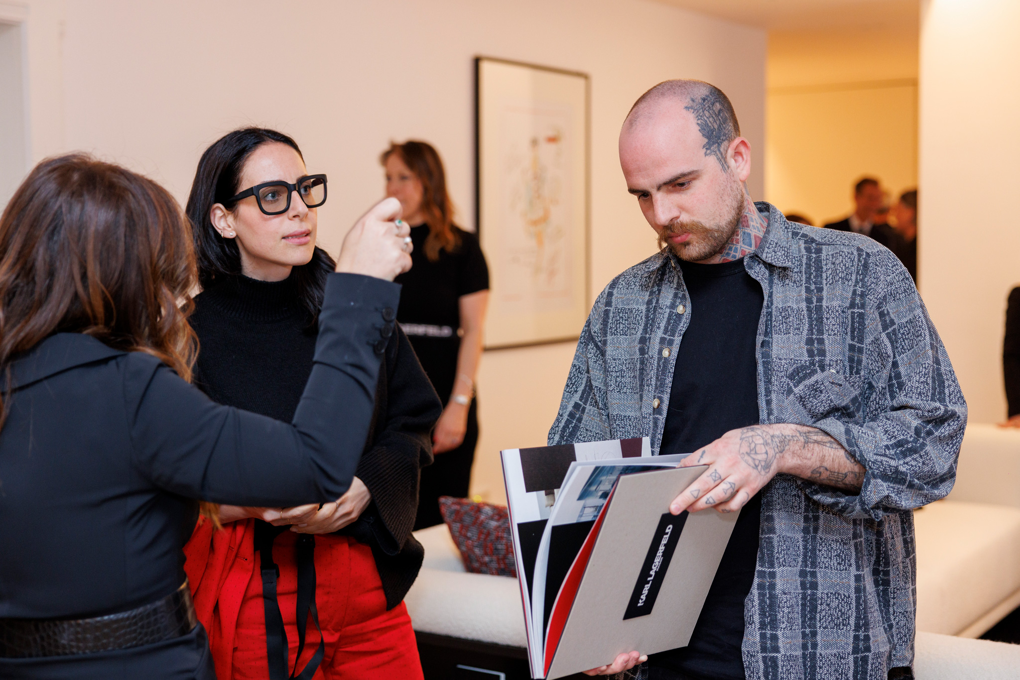 foto evento karl lagerfeld partecipanti all'evento karl lagerfeld