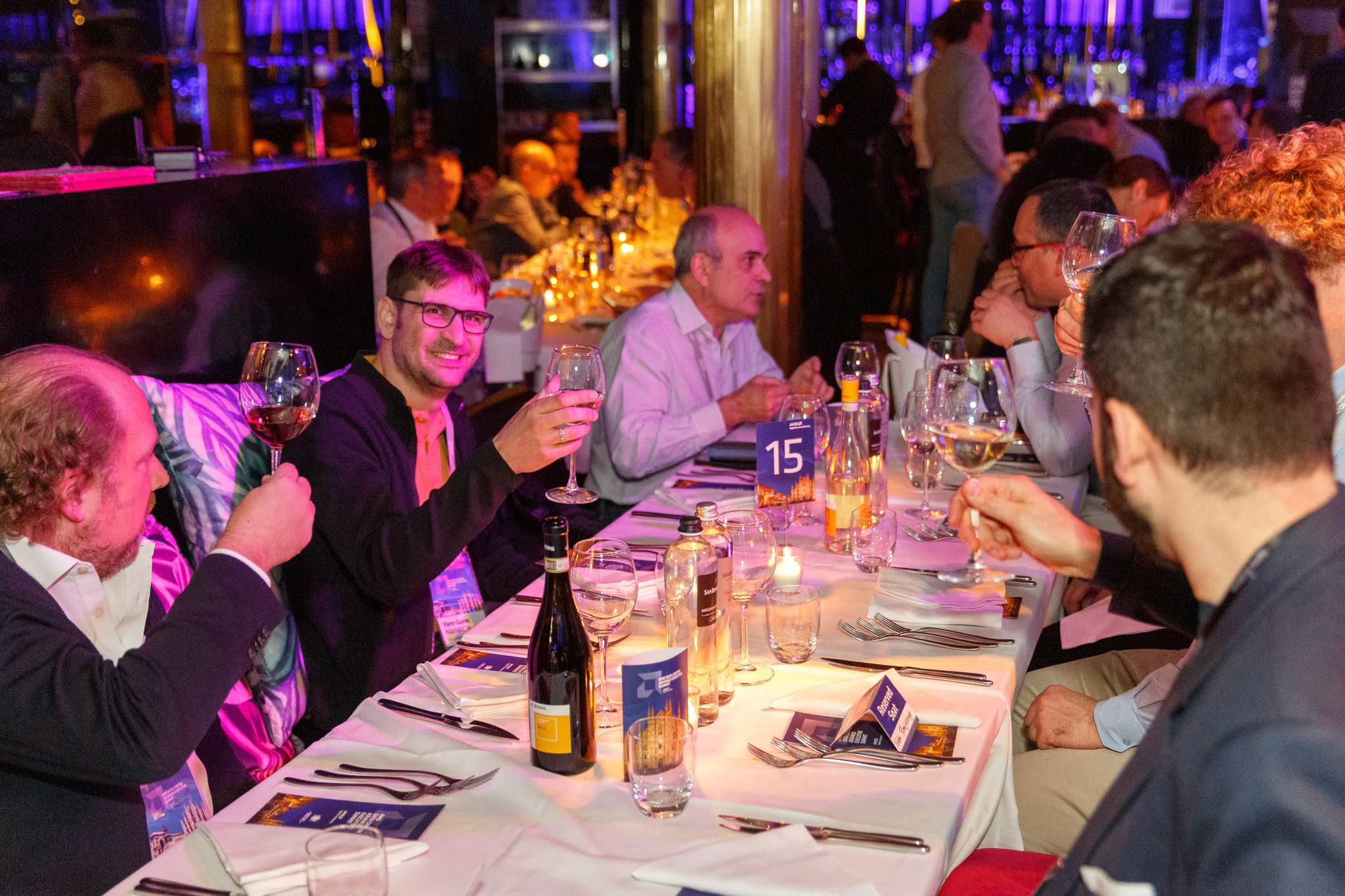 foto della cena dell'evento AMD