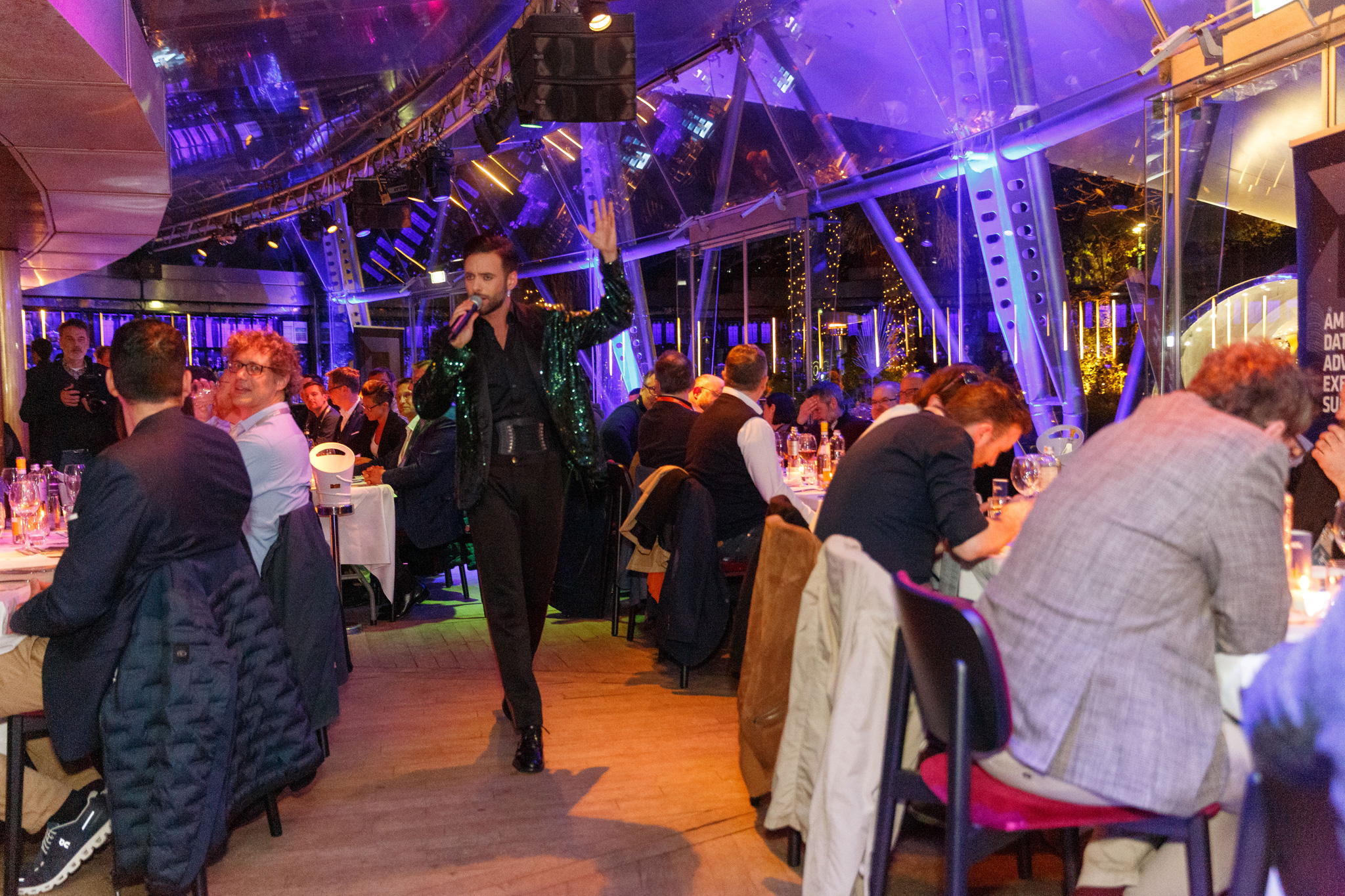 foto della cena dell'evento AMD