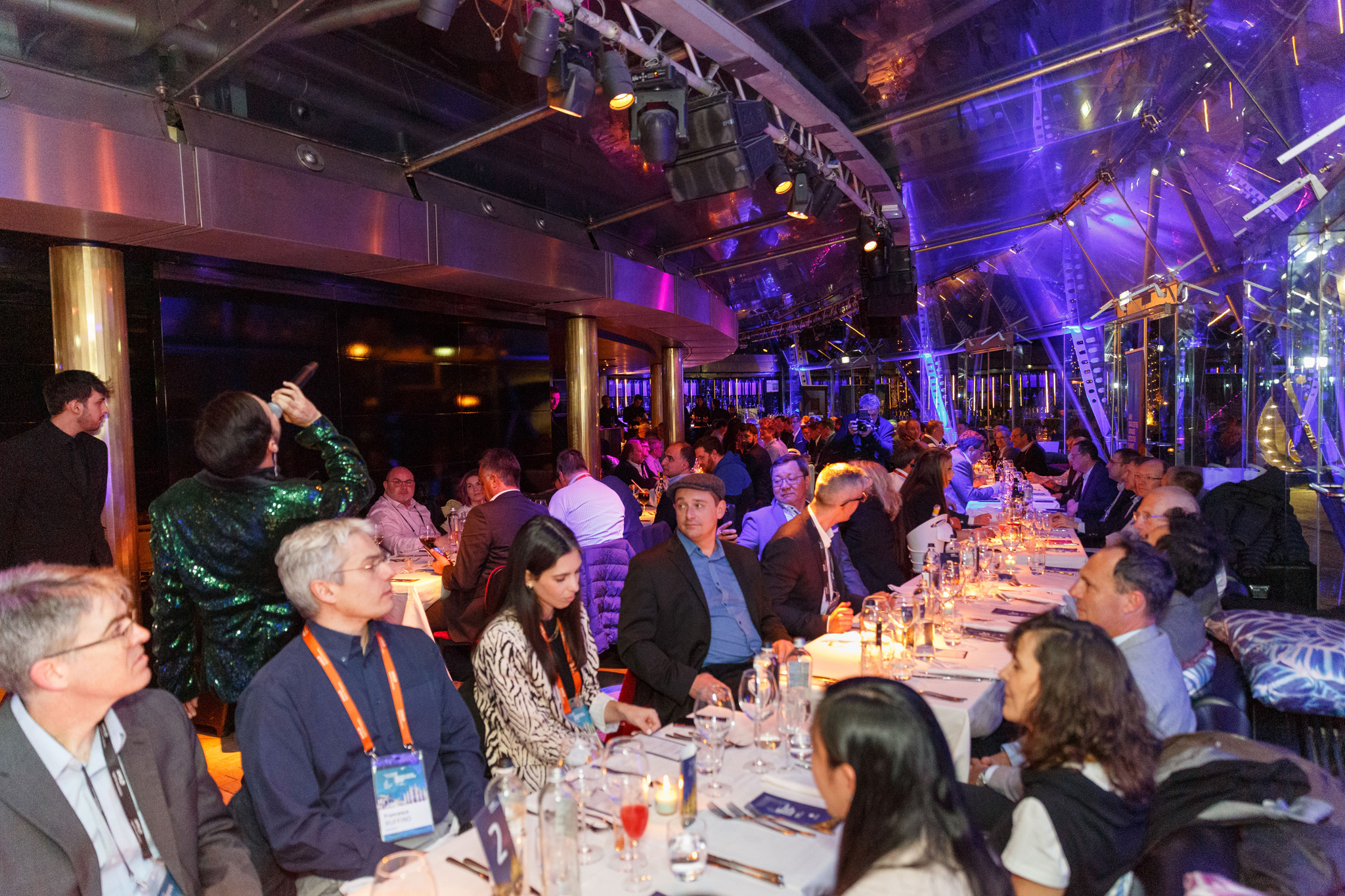 foto della cena dell'evento AMD