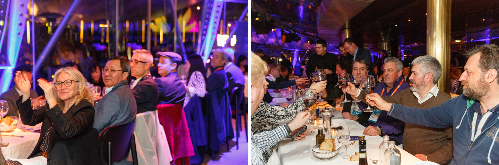 foto della cena dell'evento AMD