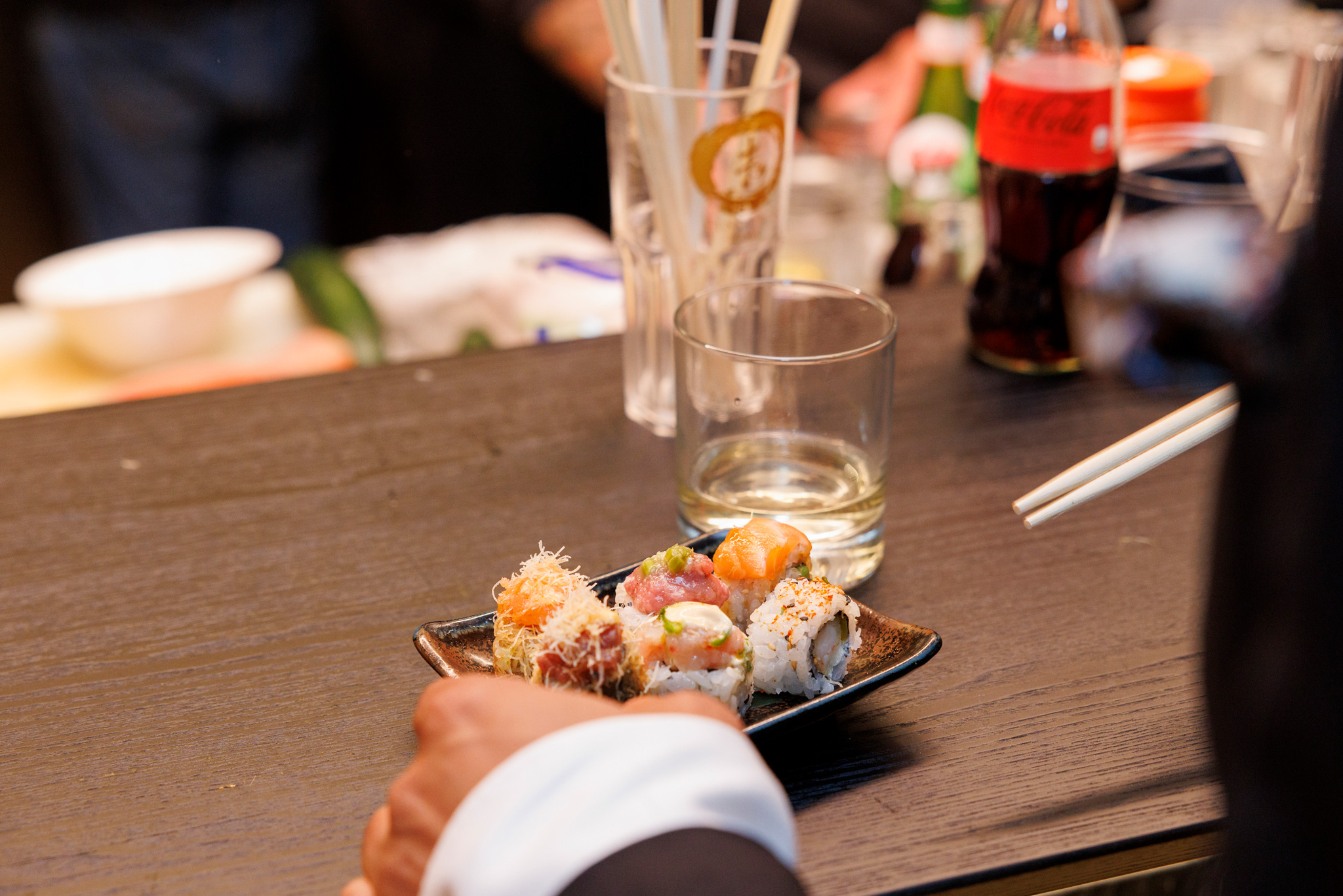 foto evento karl lagerfeld foto del sushi all'evento di karl lagerfeld