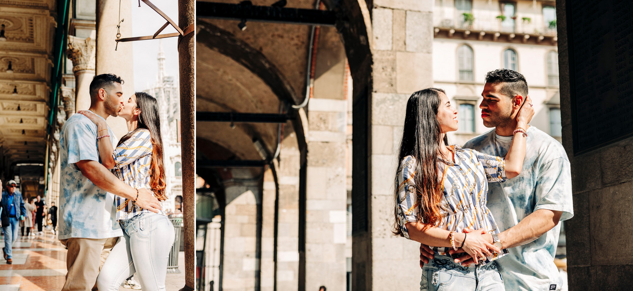 Servizio fotografico di una proposta di matrimonio a Milano