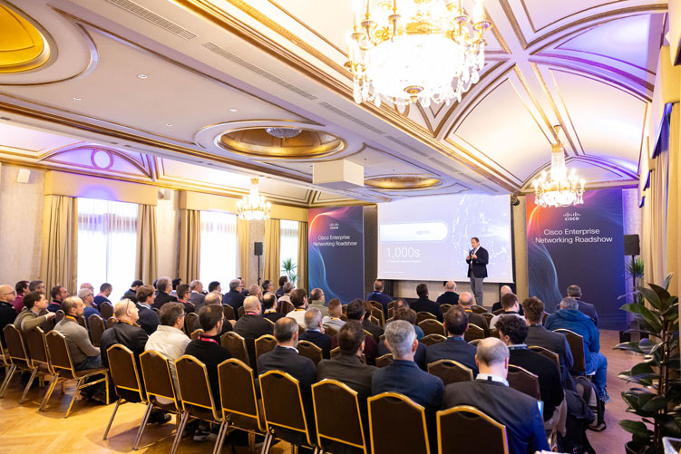 Cisco evento aziendale networking roadshow Westin Palace Milano