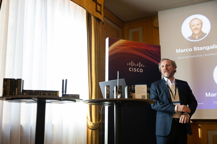 Cisco evento aziendale networking roadshow Westin Palace Milano