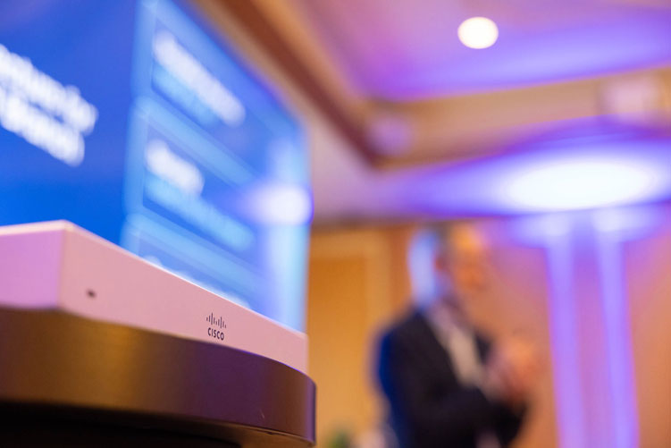 Cisco evento aziendale networking roadshow Westin Palace Milano