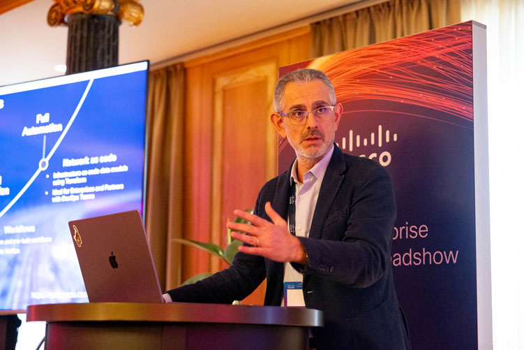 Cisco evento aziendale networking roadshow Westin Palace Milano
