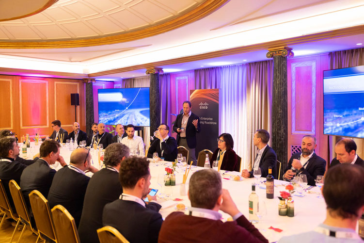 Cisco evento aziendale networking roadshow Westin Palace Milano