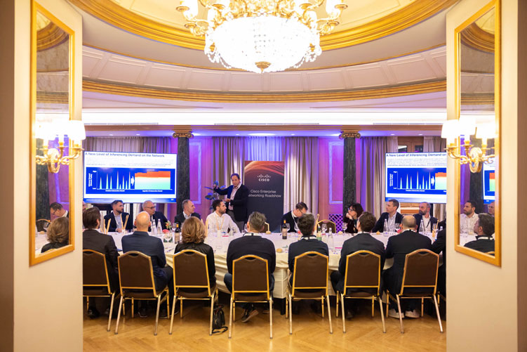 Cisco evento aziendale networking roadshow Westin Palace Milano